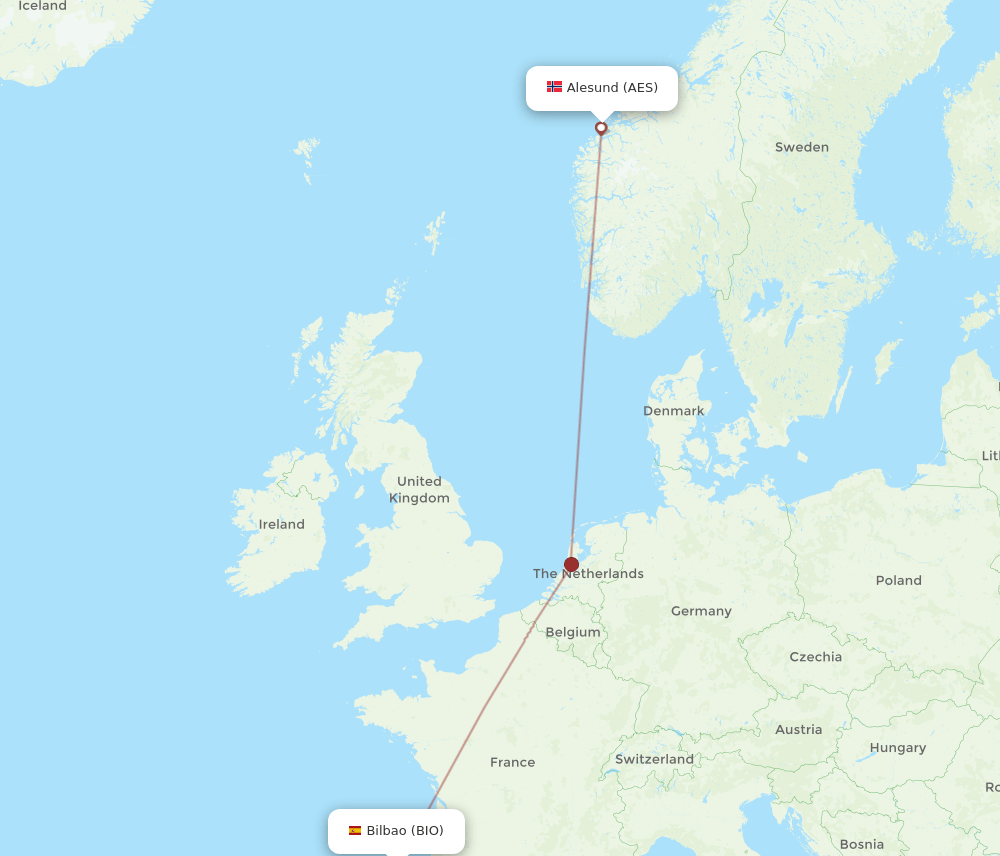 BIO-AES flight routes