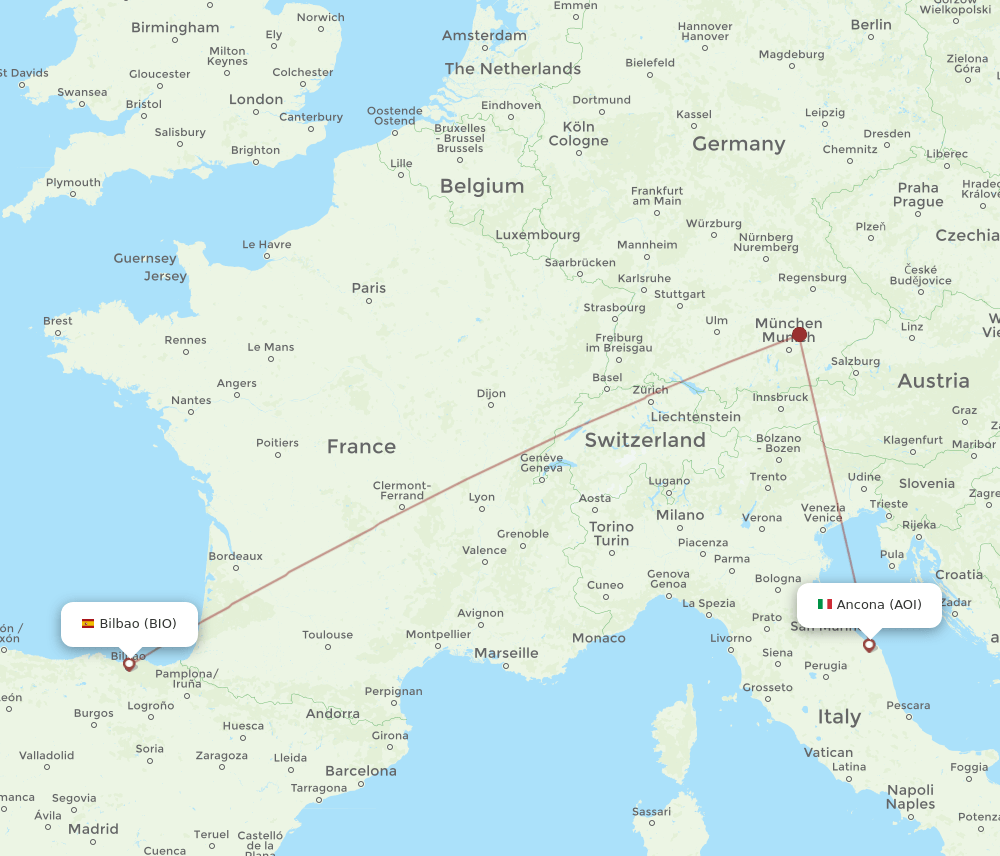 BIO-AOI flight routes