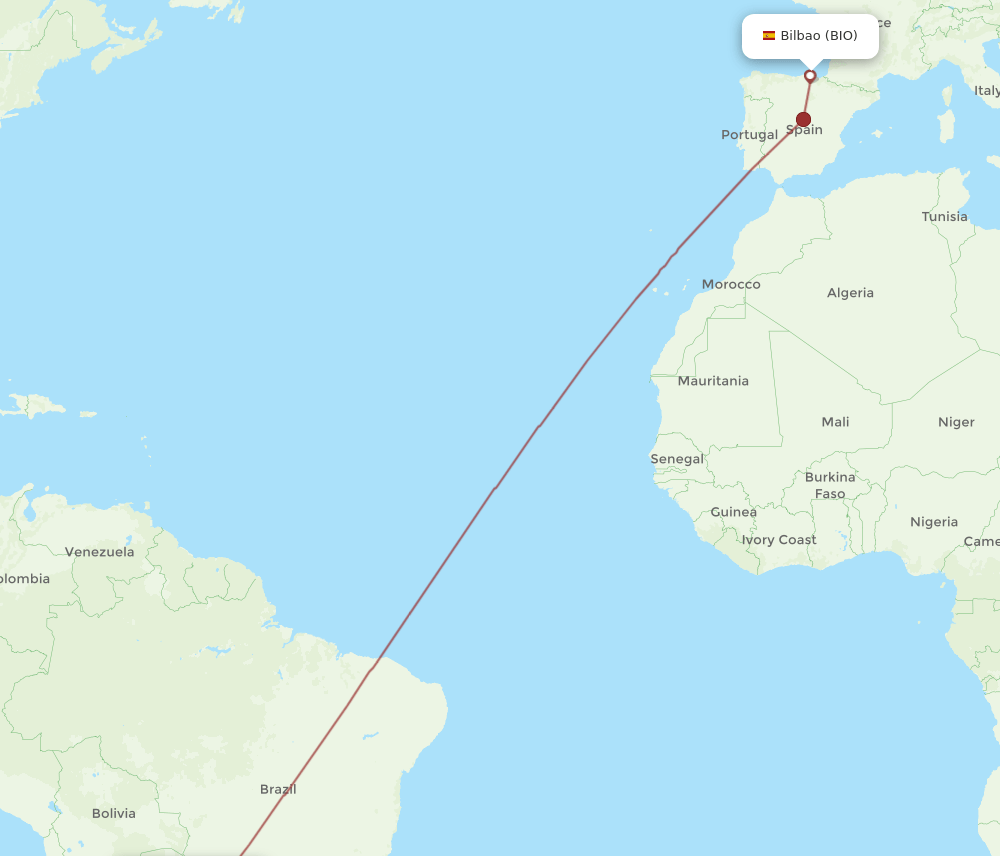 BIO-ASU flight routes