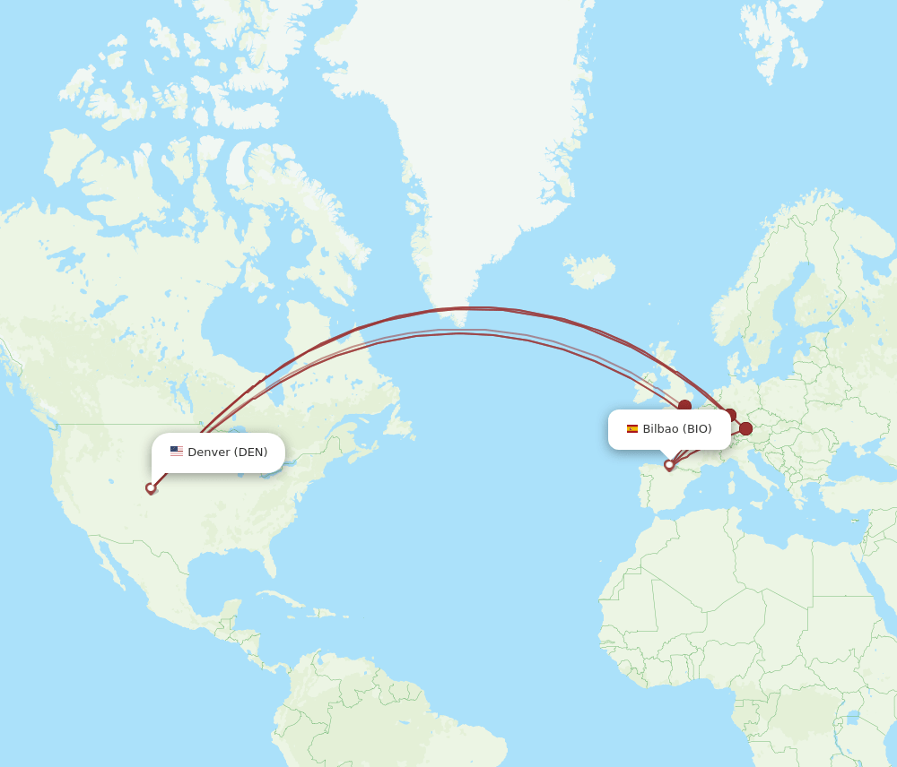 BIO-DEN flight routes