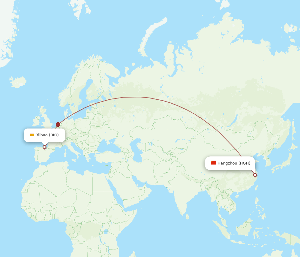 BIO-HGH flight routes