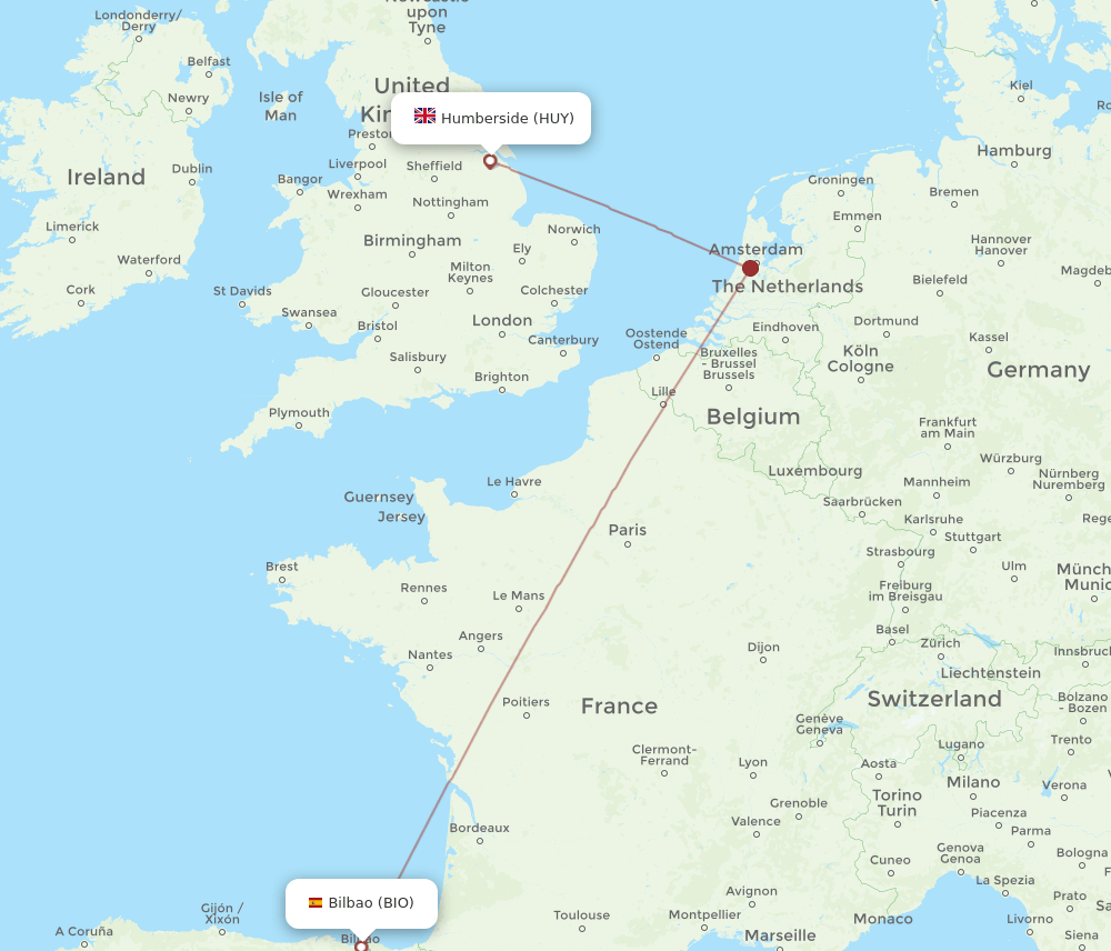 BIO-HUY flight routes