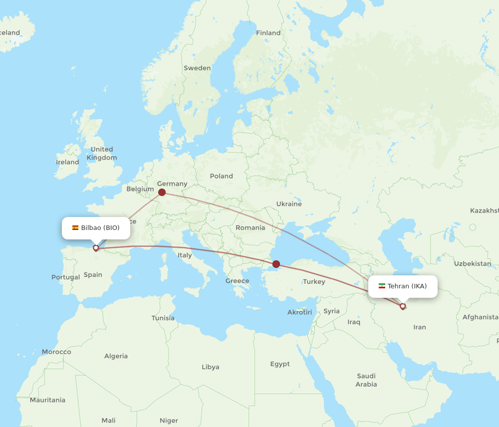 BIO-IKA flight routes