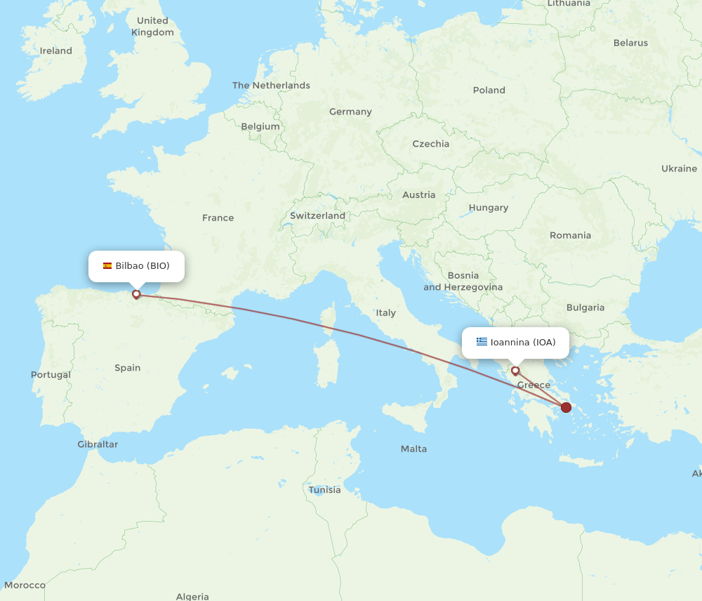 BIO-IOA flight routes