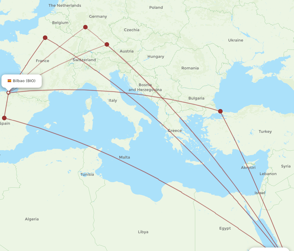 BIO-JED flight routes