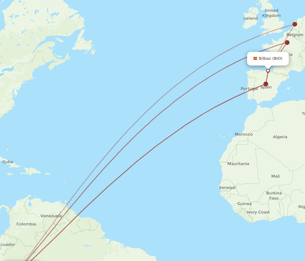 BIO-LIM flight routes
