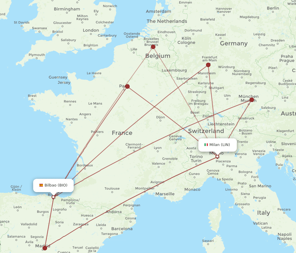 BIO-LIN flight routes