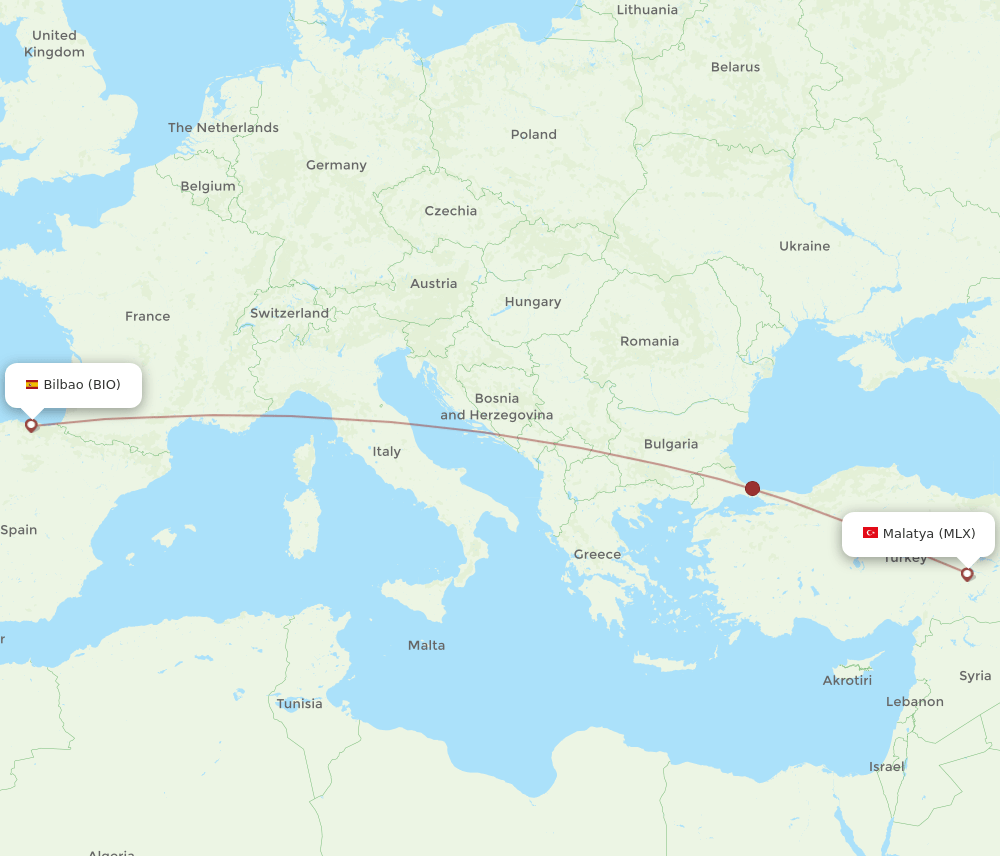BIO-MLX flight routes