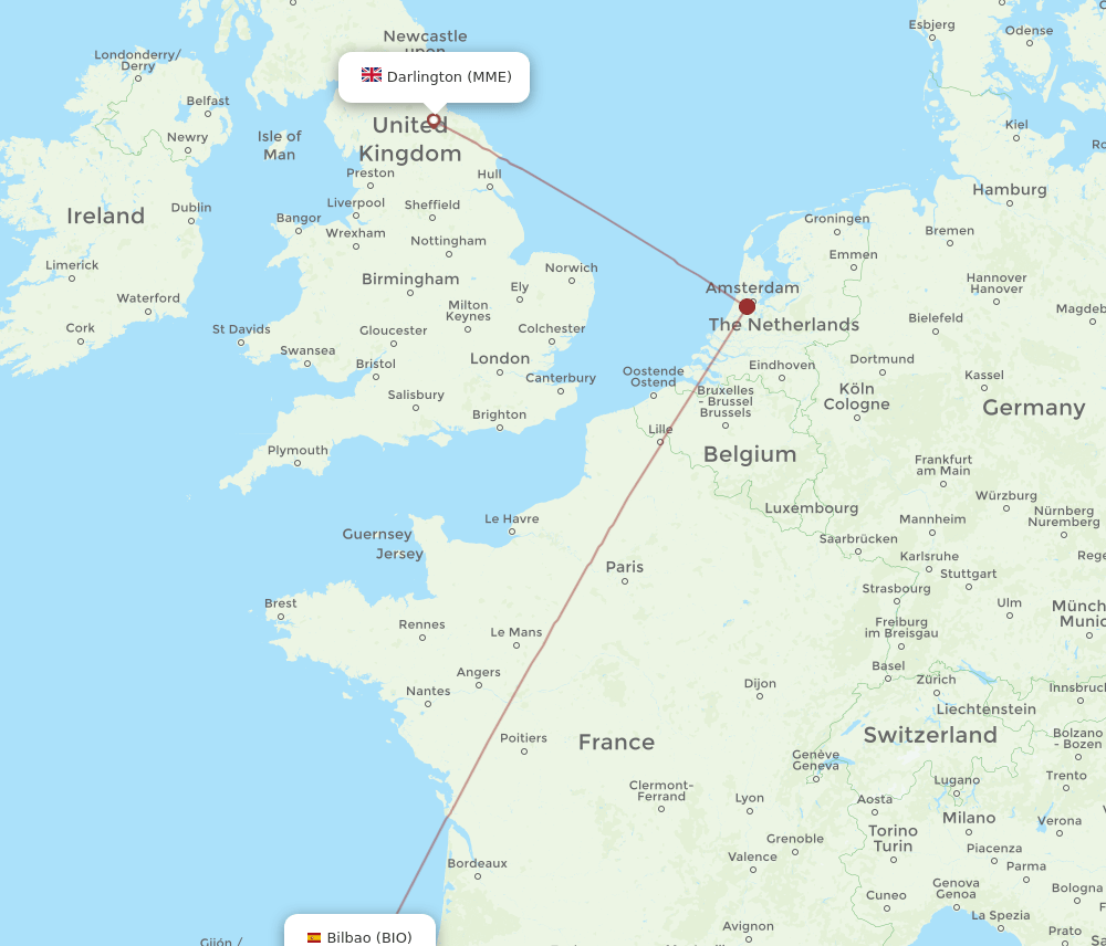 BIO-MME flight routes