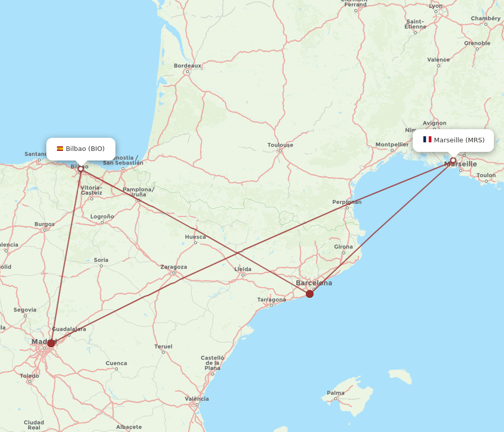 BIO-MRS flight routes