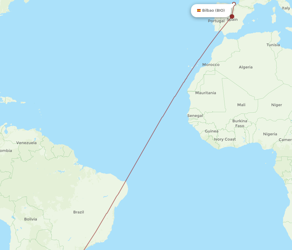 BIO-MVD flight routes