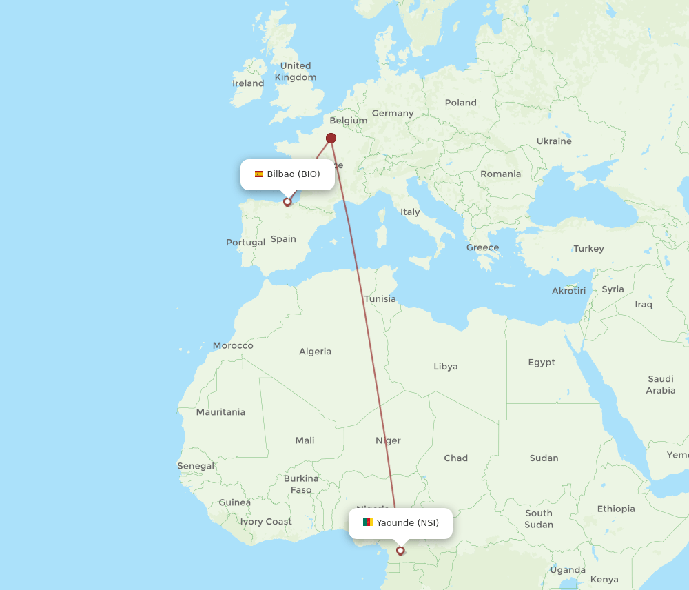 BIO-NSI flight routes
