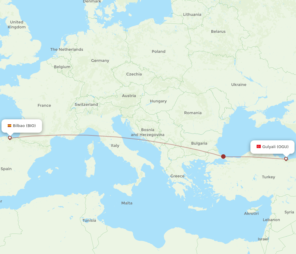 BIO-OGU flight routes