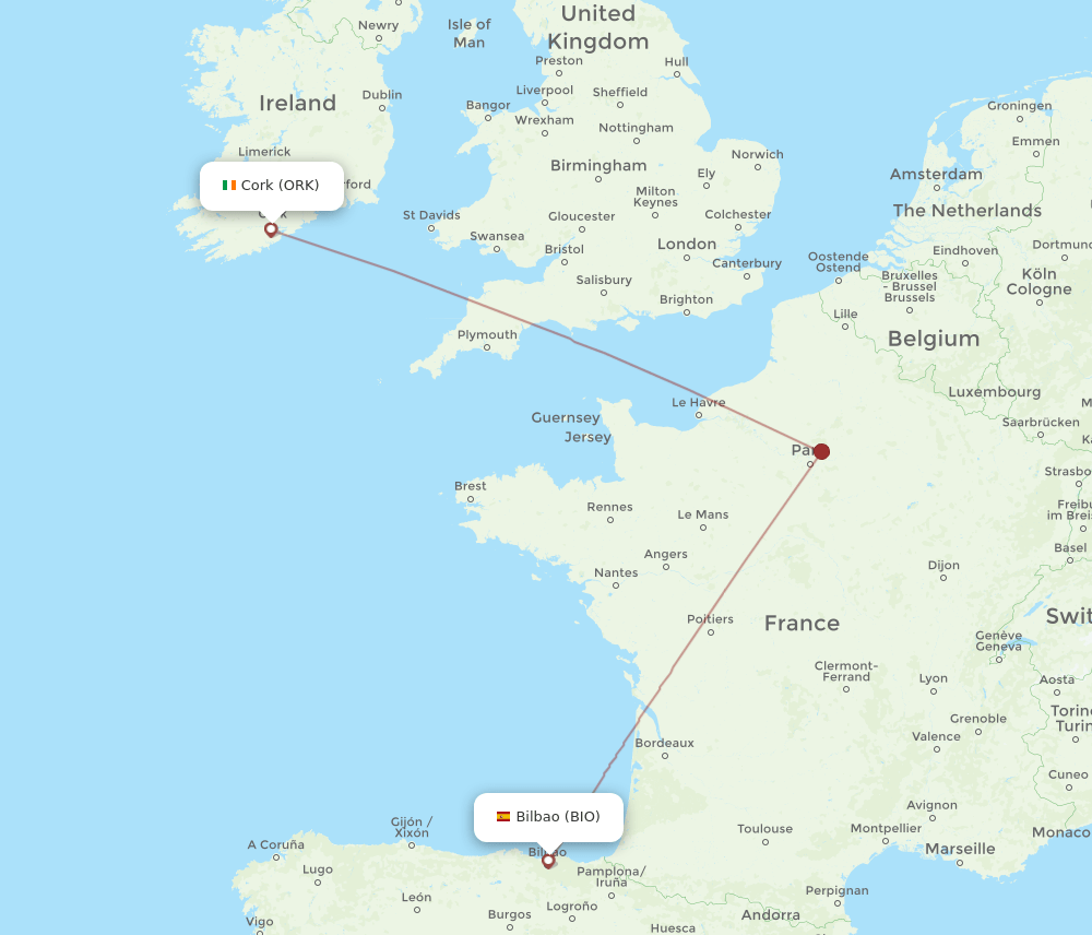BIO-ORK flight routes