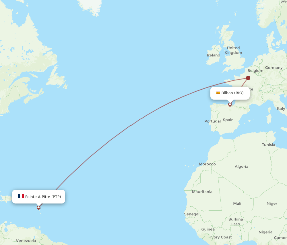 BIO-PTP flight routes