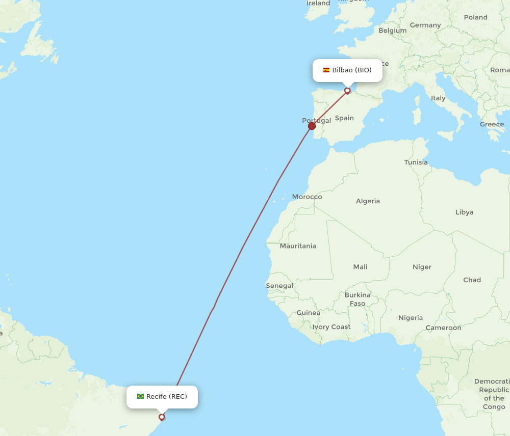 BIO-REC flight routes