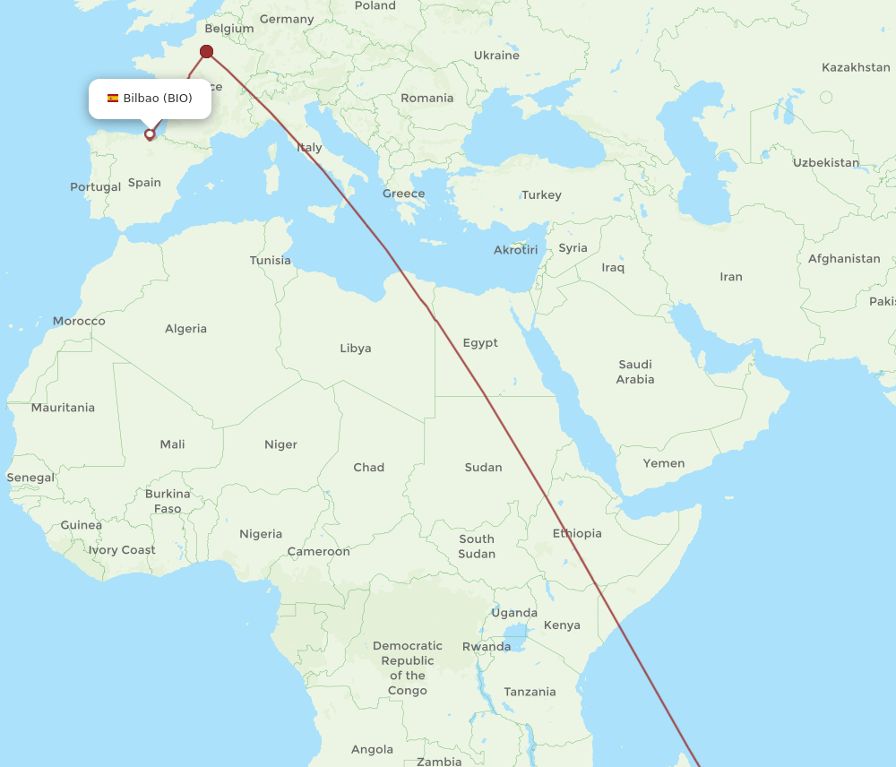 BIO-RUN flight routes