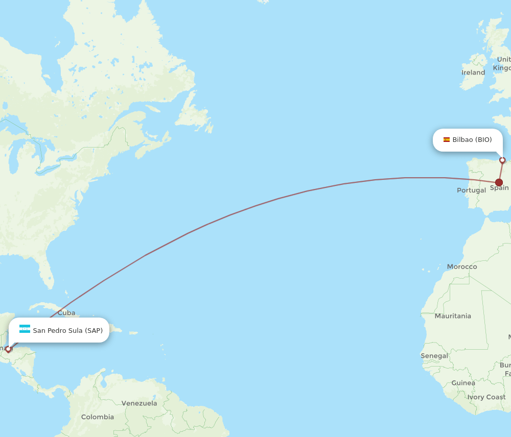 BIO-SAP flight routes