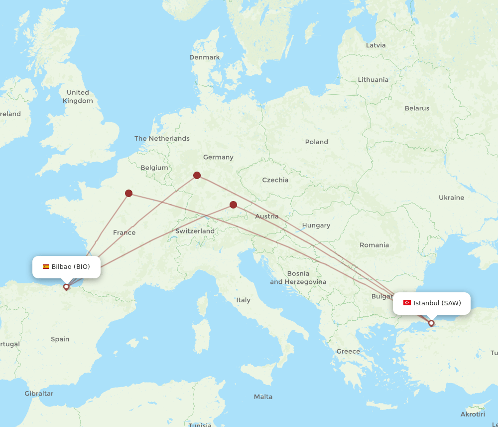 BIO-SAW flight routes