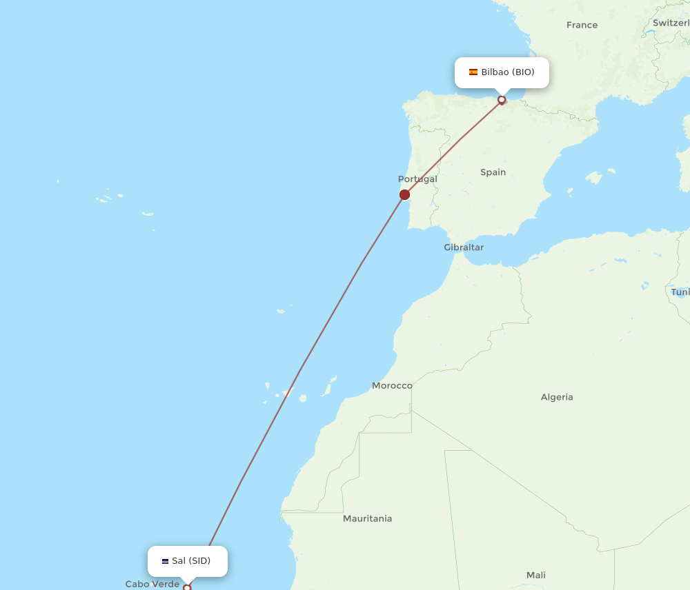 BIO-SID flight routes