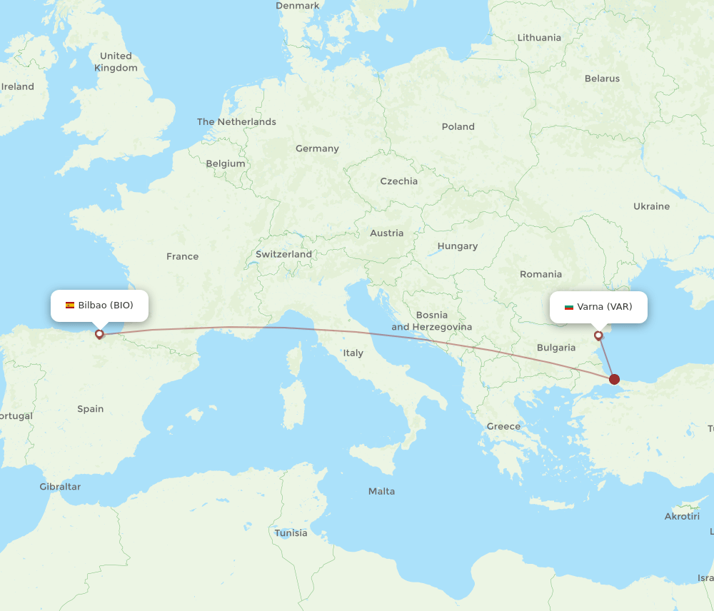 BIO-VAR flight routes