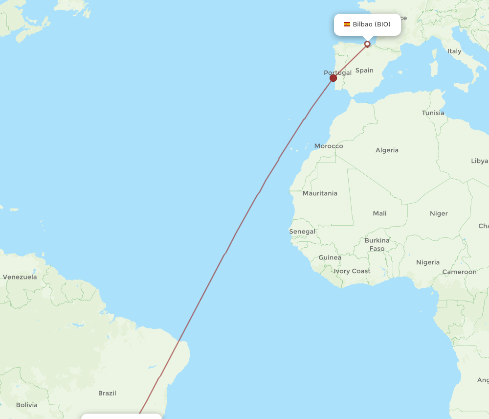 BIO-VCP flight routes