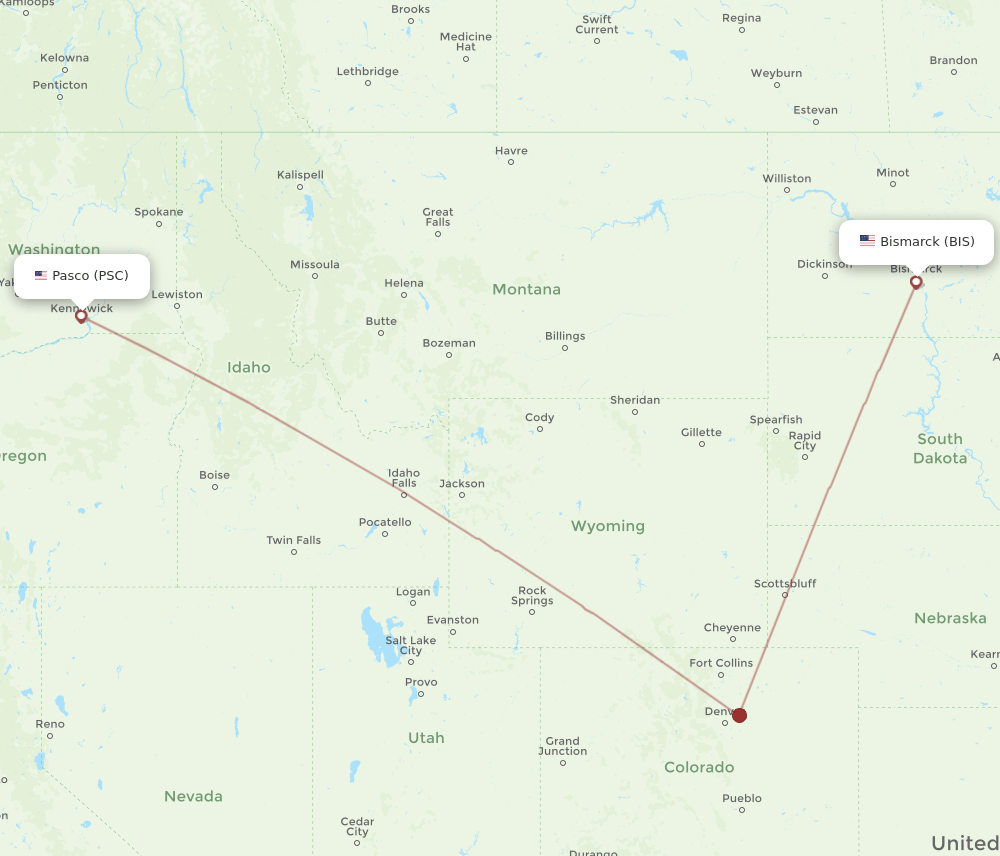BIS-PSC flight routes