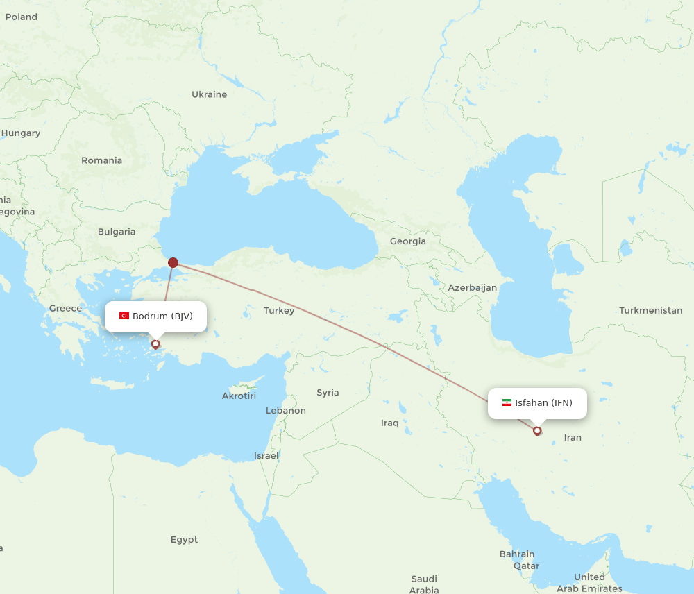 BJV-IFN flight routes