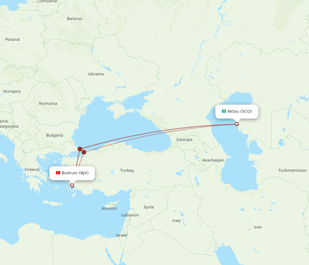 BJV-SCO flight routes
