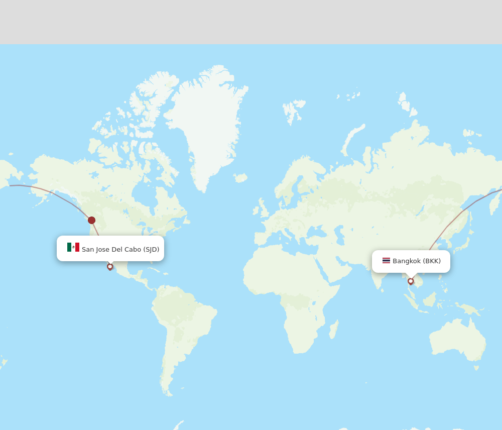 BKK-SJD flight routes