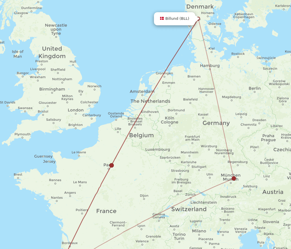 BLL-BIQ flight routes