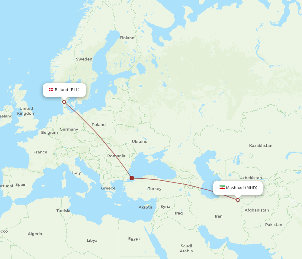 BLL-MHD flight routes