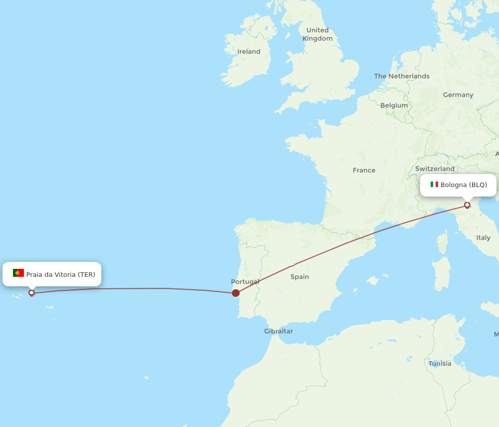 BLQ-TER flight routes