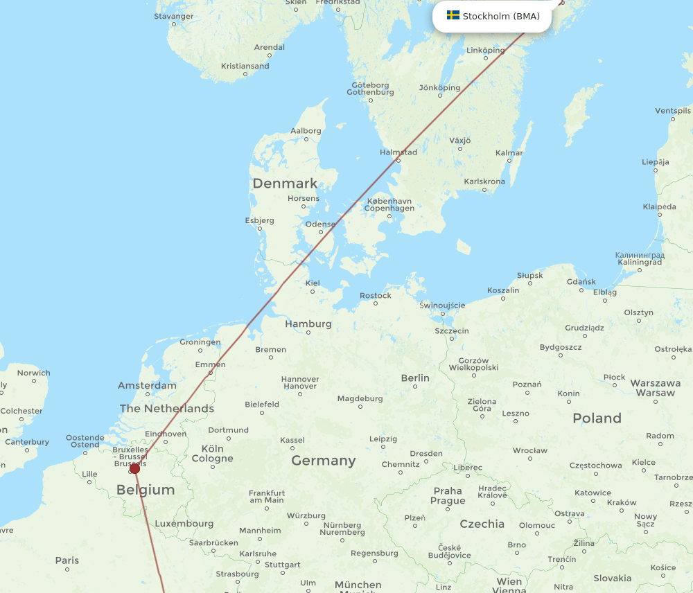 BMA-GVA flight routes
