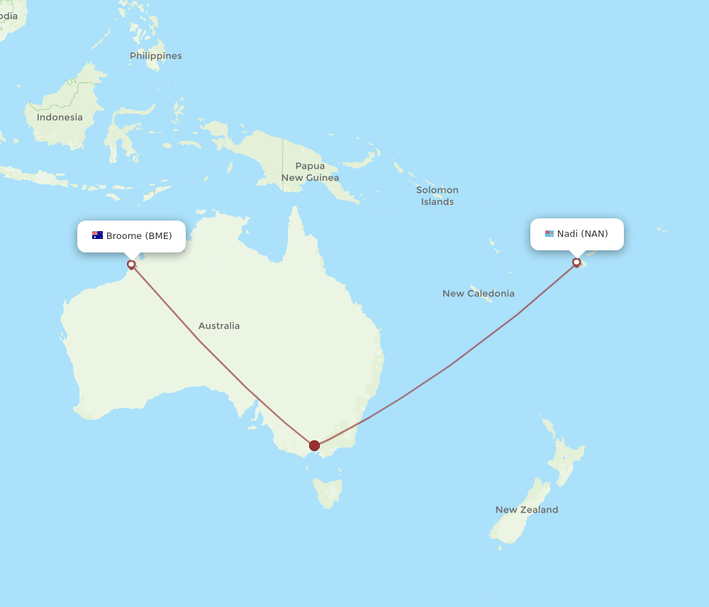 BME-NAN flight routes