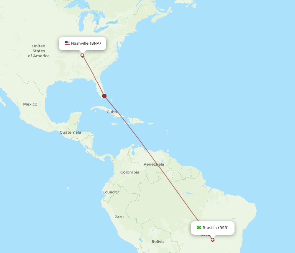 BNA-BSB flight routes
