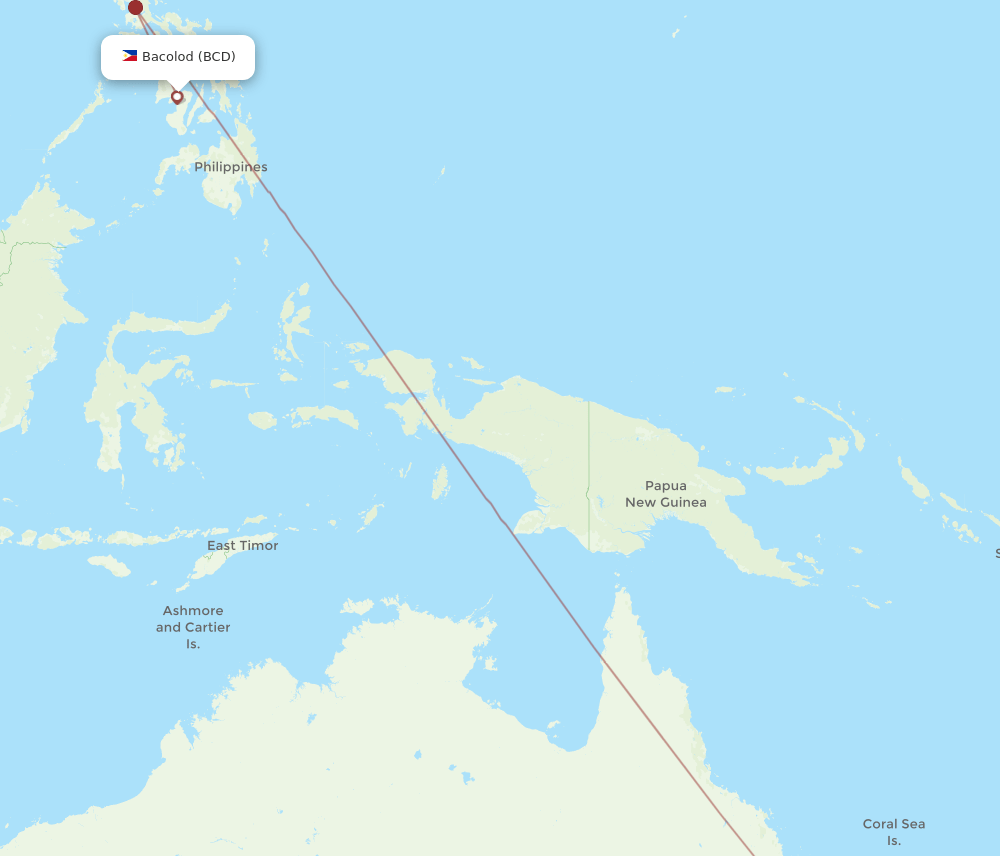 BNE-BCD flight routes