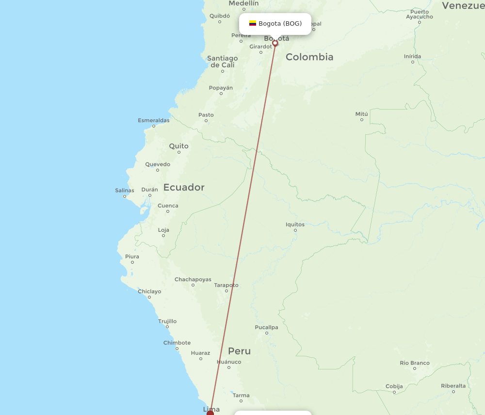 BOG-AYP flight routes