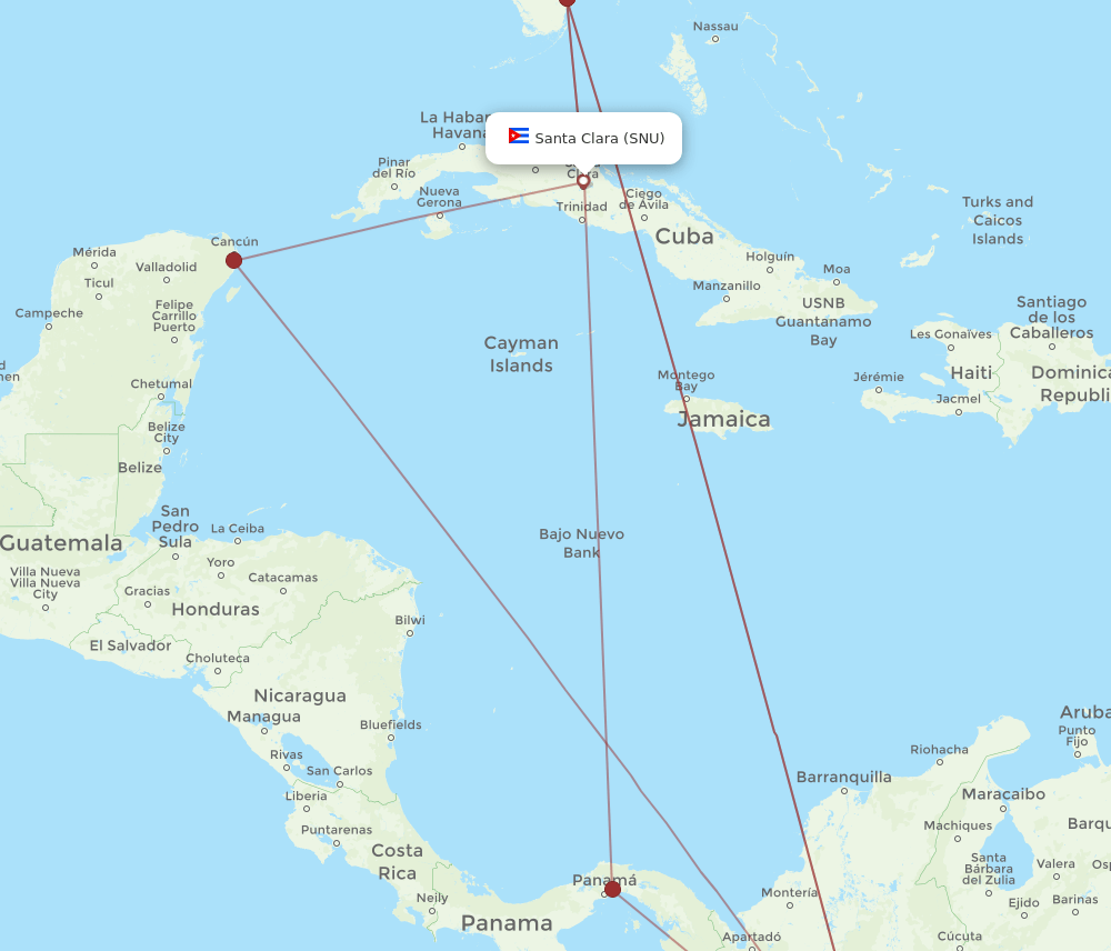 BOG-SNU flight routes