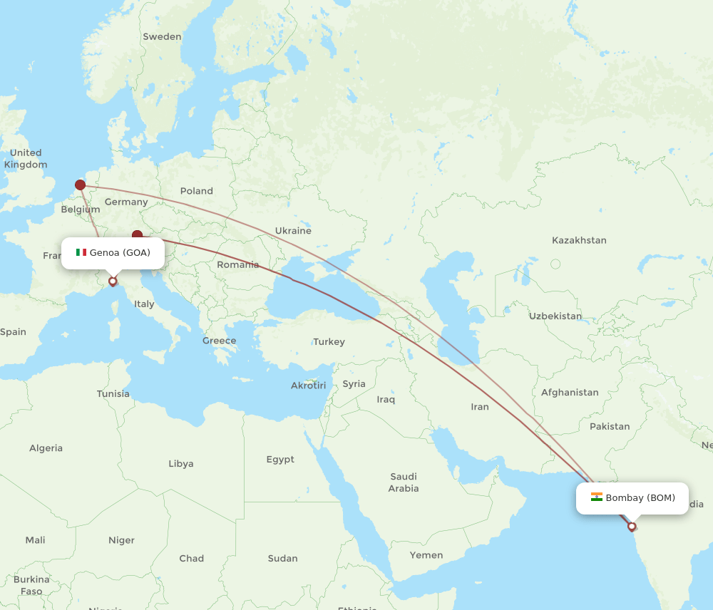 BOM-GOA flight routes