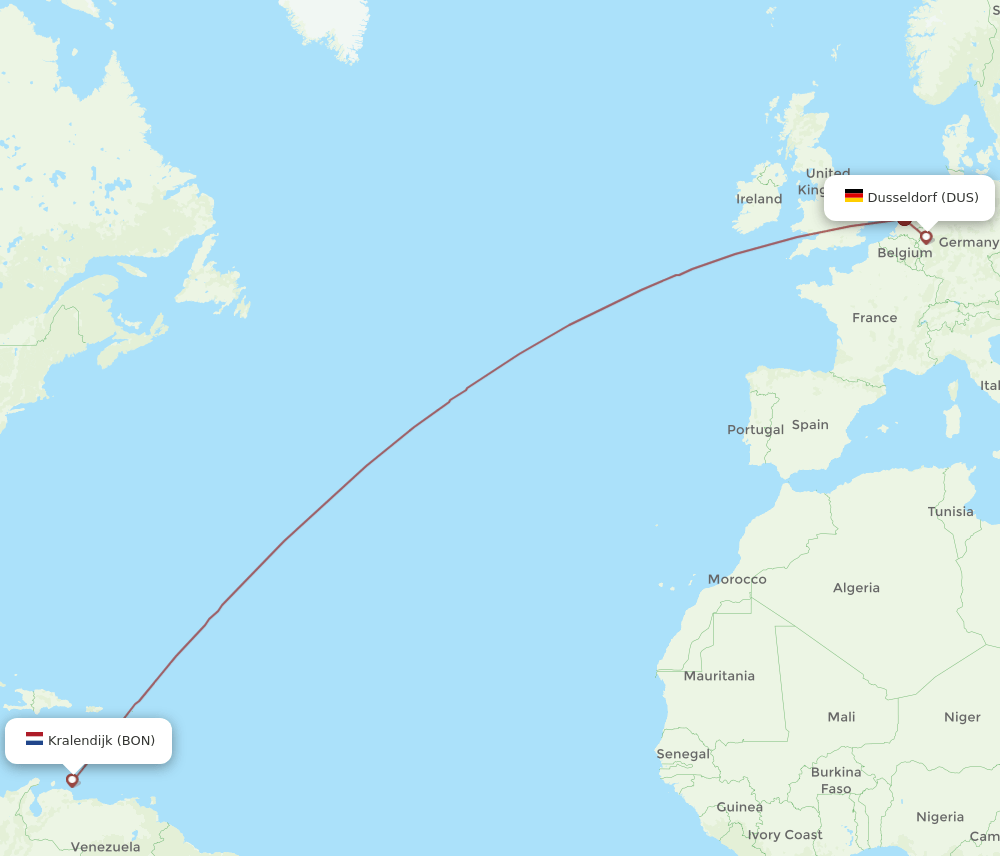 BON-DUS flight routes