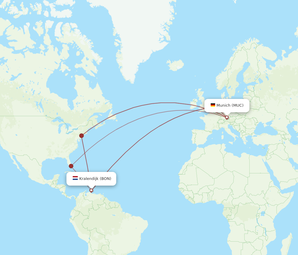 BON-MUC flight routes