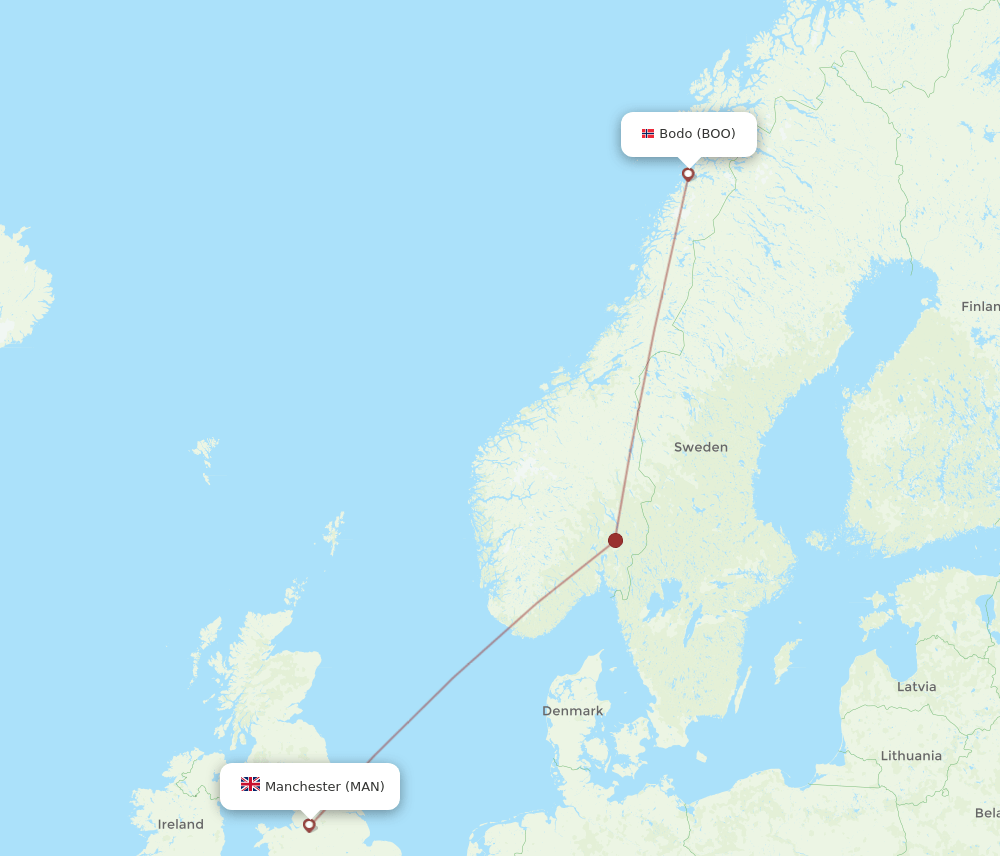 BOO-MAN flight routes