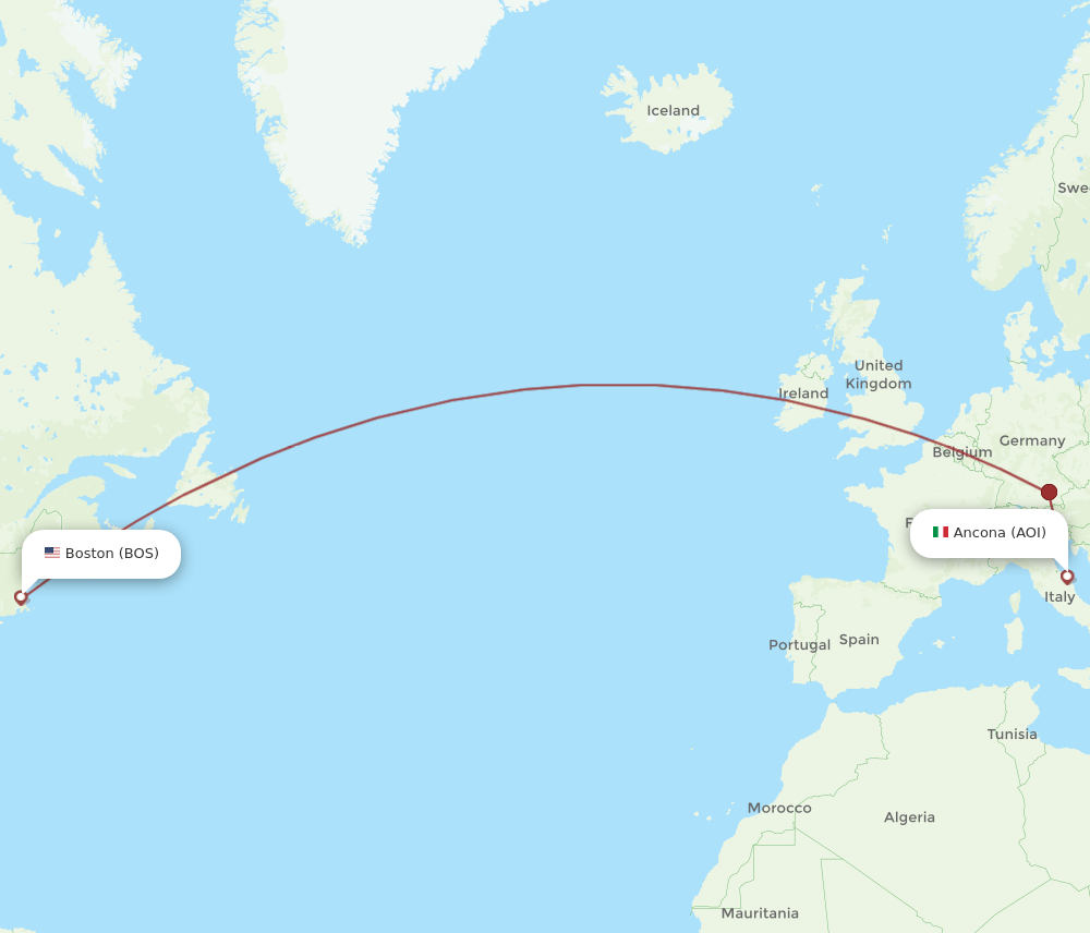 BOS-AOI flight routes