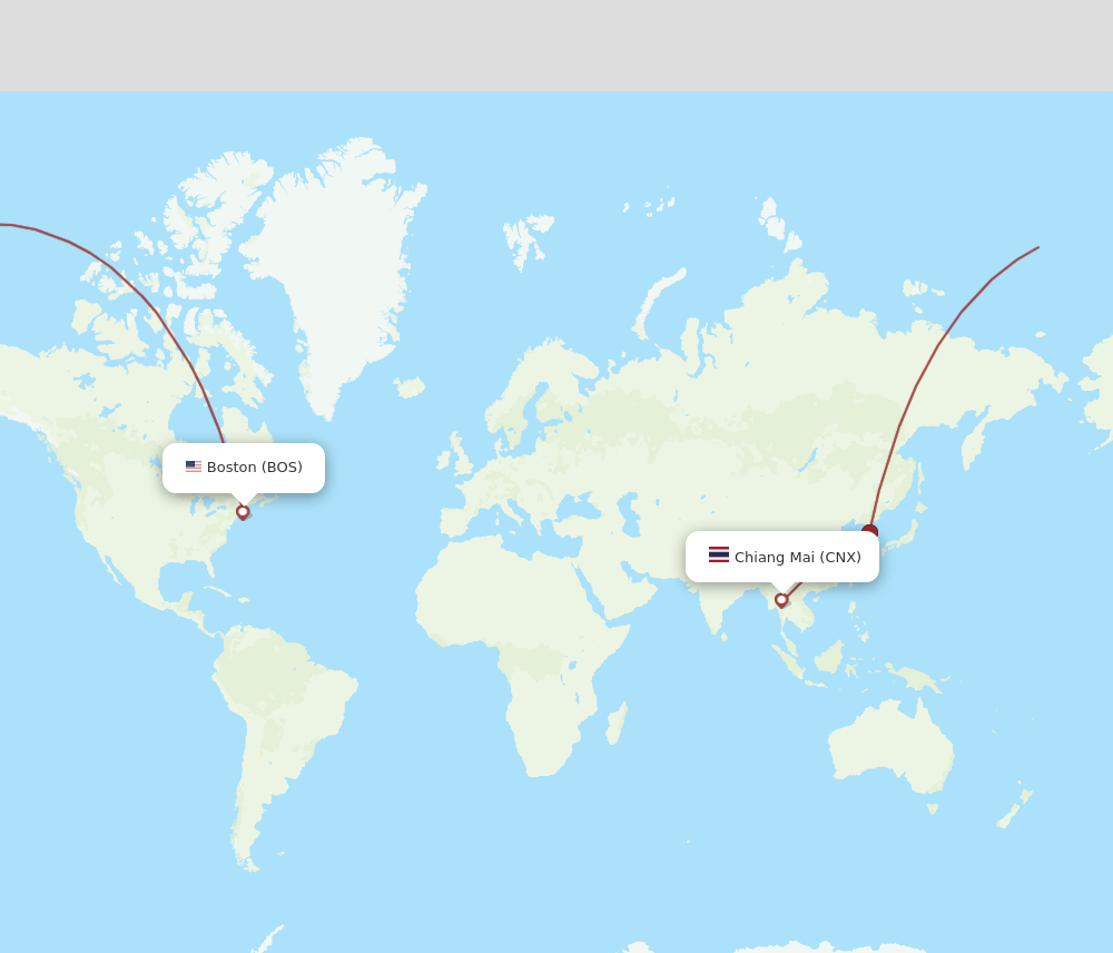 BOS-CNX flight routes