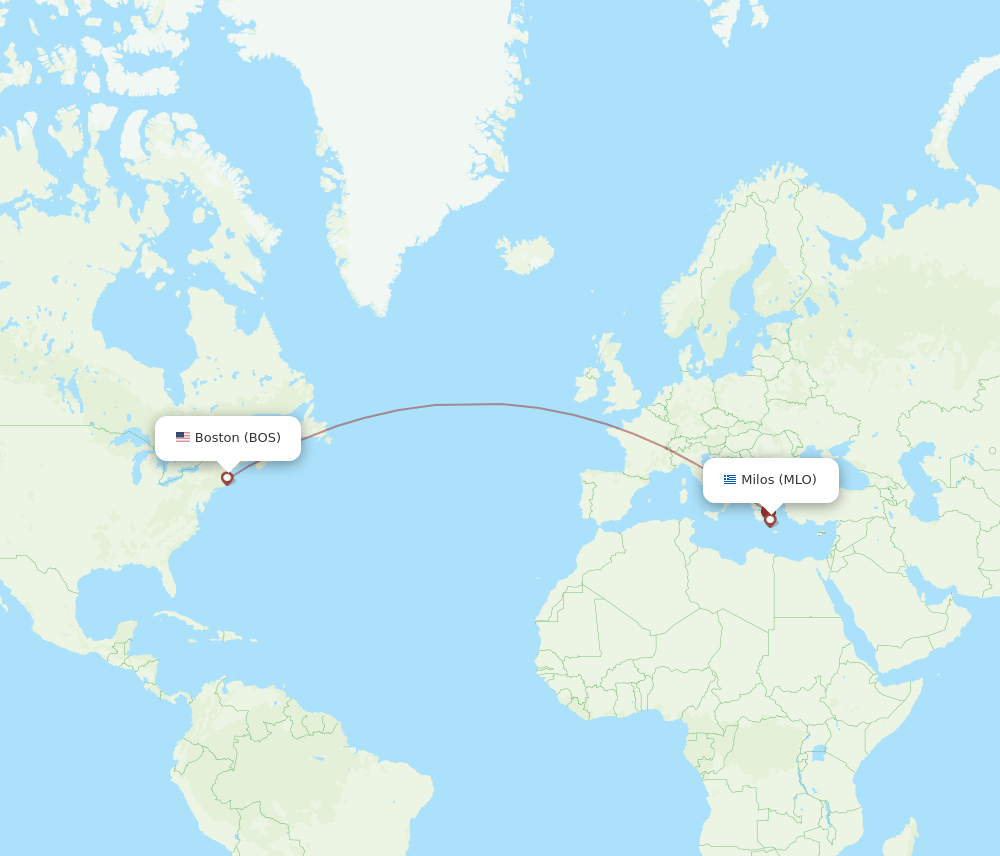 BOS-MLO flight routes