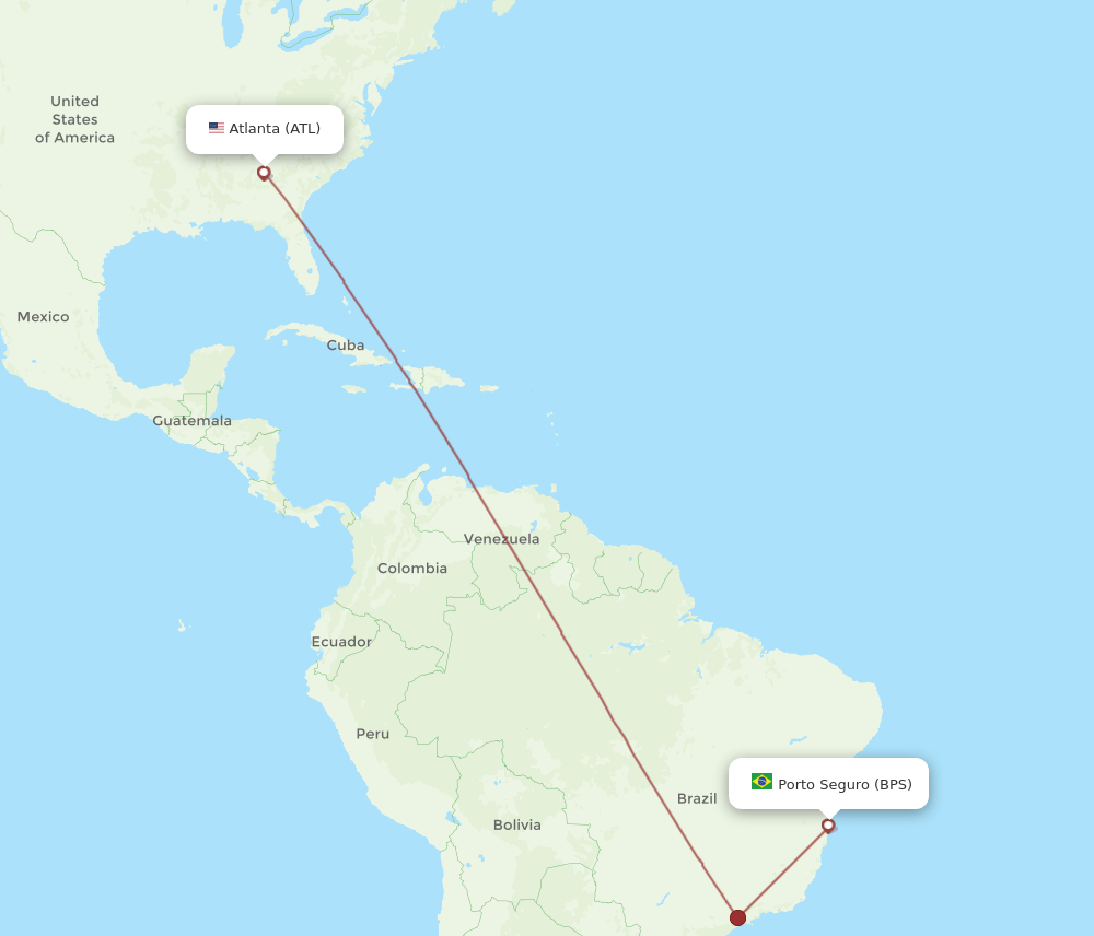 BPS-ATL flight routes