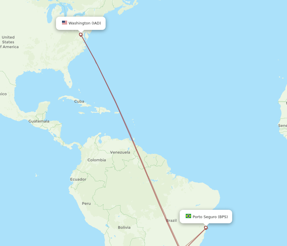 BPS-IAD flight routes
