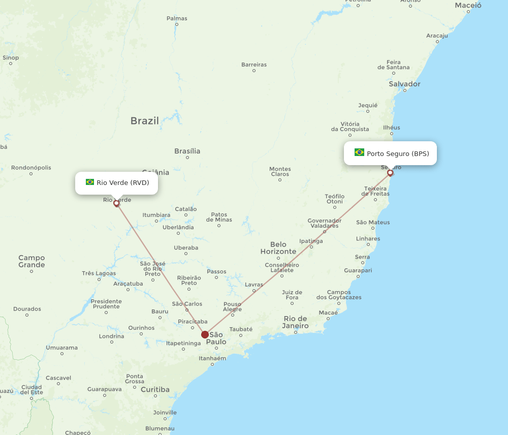 RVD to BPS flights and routes map