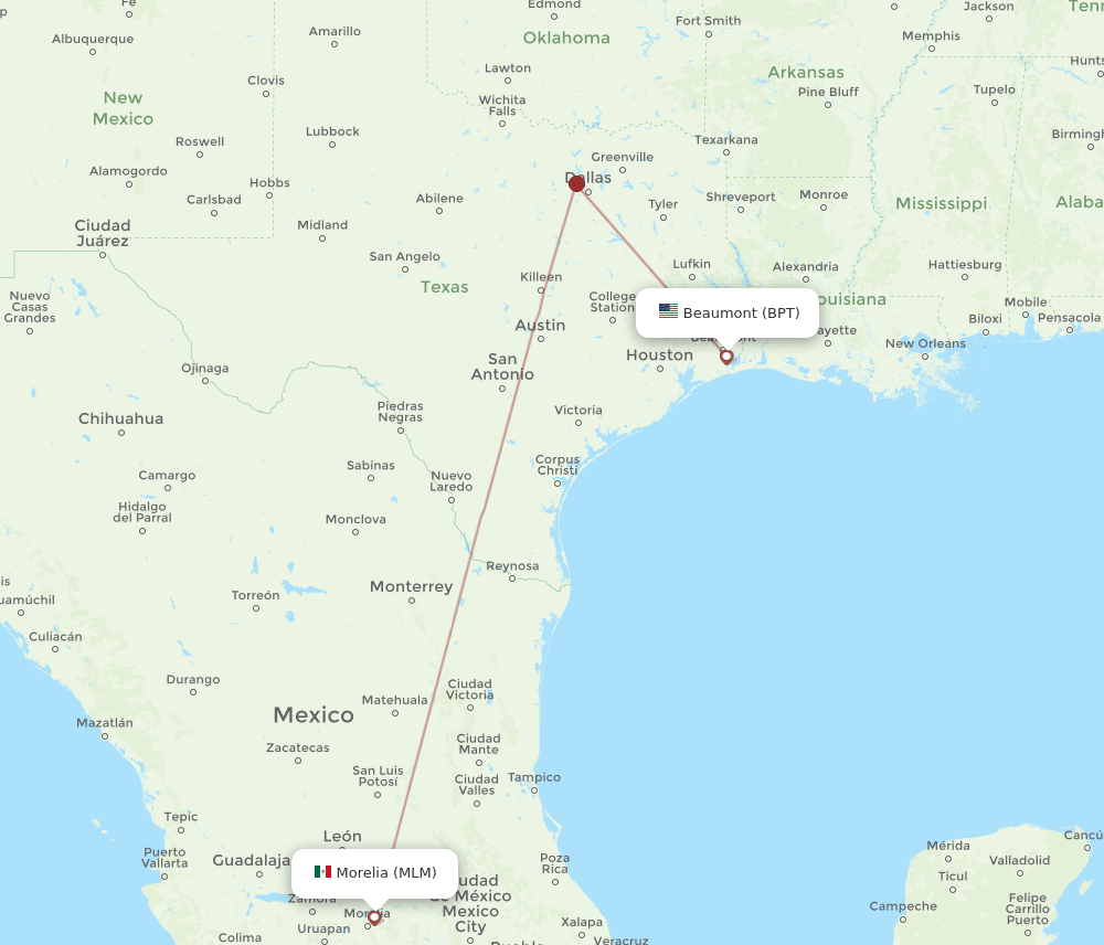 BPT-MLM flight routes